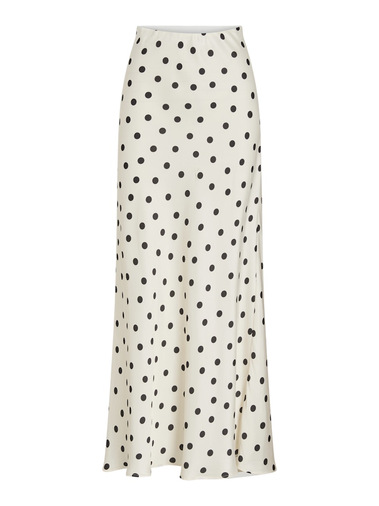 VITWINKLE HW MIDI SKIRT - Birch/Black Dots