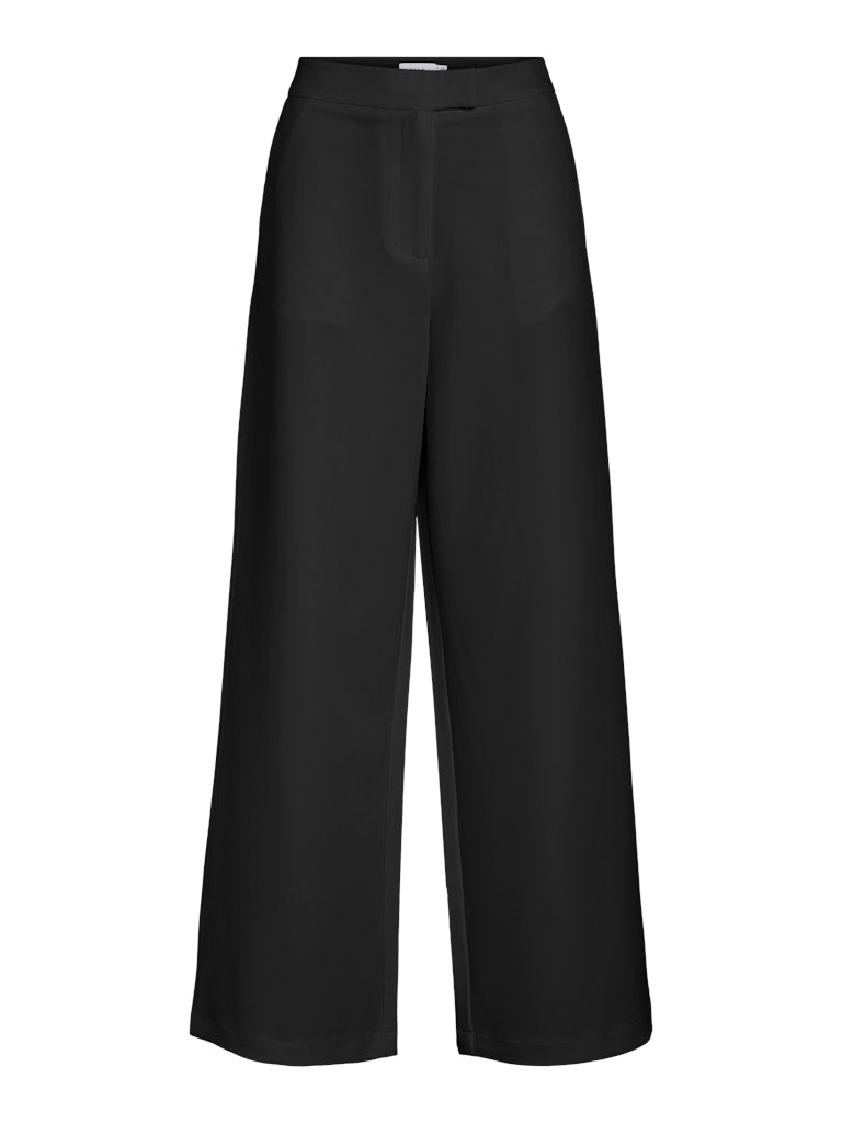 VIGERY WINNIE HW WIDE PANTS - Black Beauty