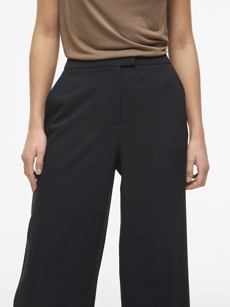 VIGERY WINNIE HW WIDE PANTS - Black Beauty
