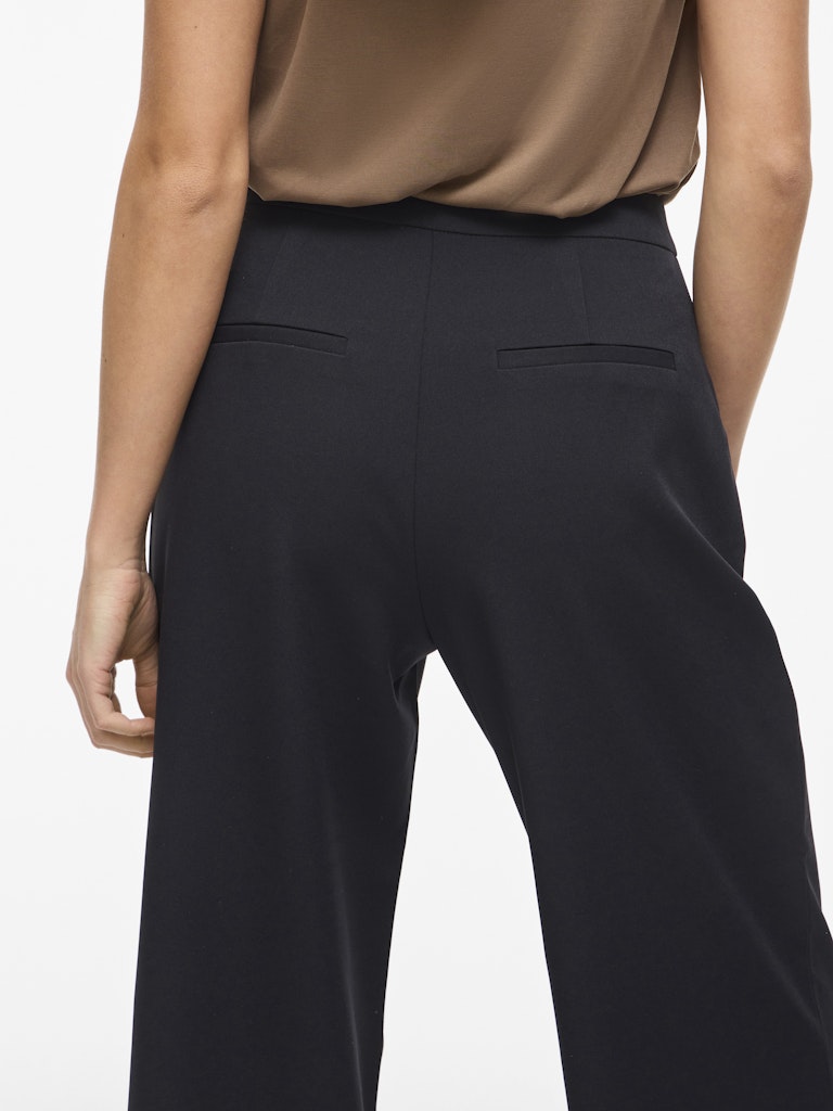 VIGERY WINNIE HW WIDE PANTS - Black Beauty