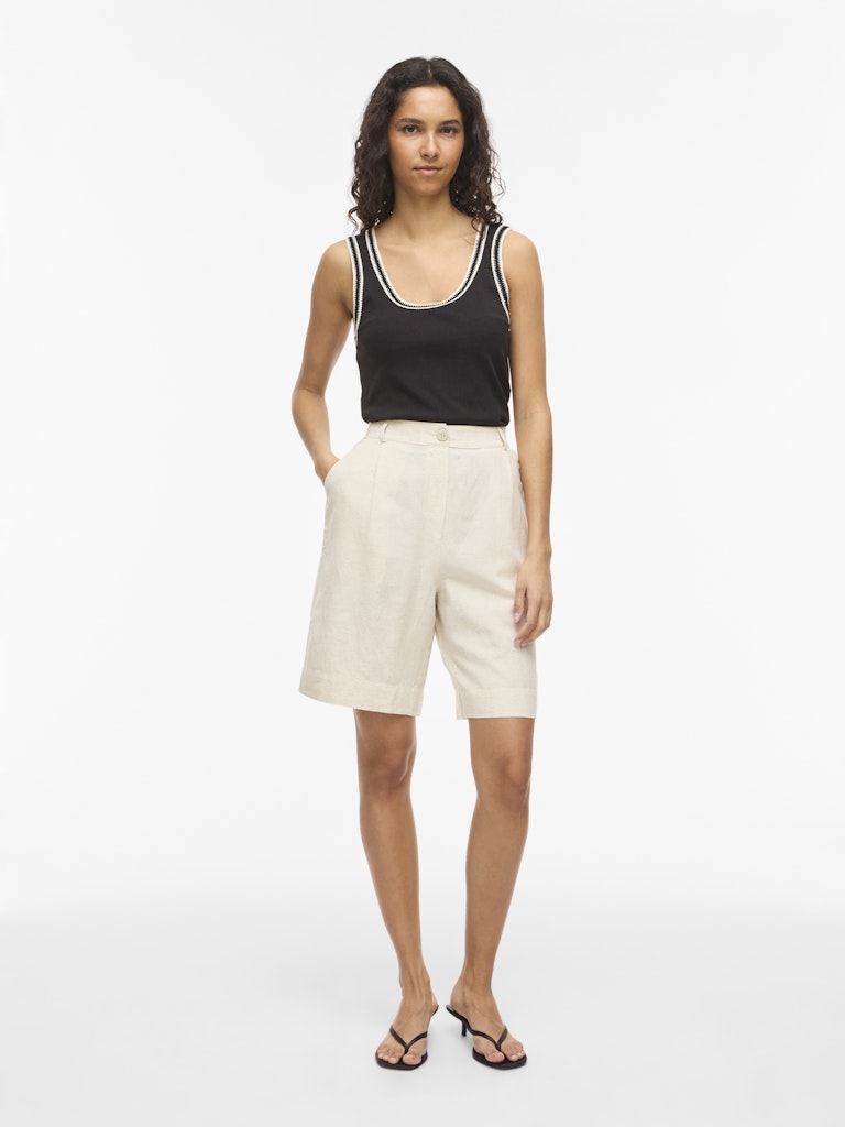 VIPRISILLA HW BERMUDA SHORTS - Super Light Natural Melange