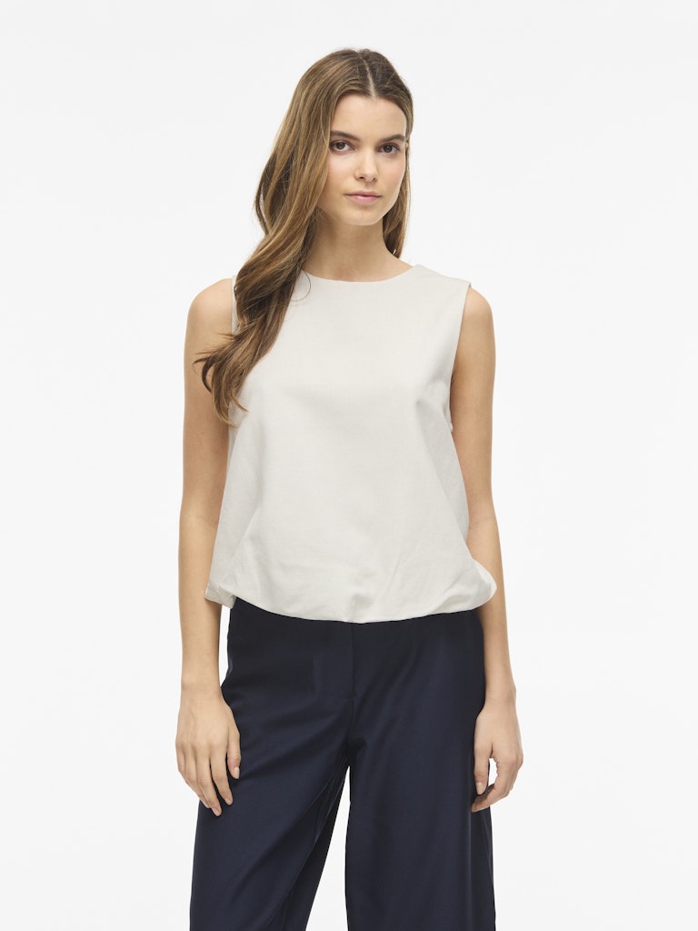 VIPRISILLA O-NECK S/L BALLOON TOP - Snow White