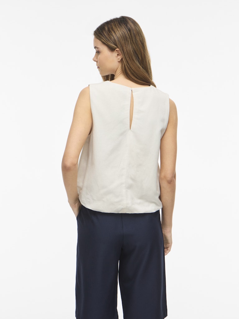 VIPRISILLA O-NECK S/L BALLOON TOP - Snow White