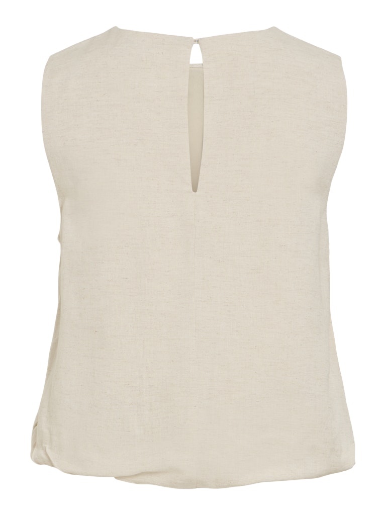 VIPRISILLA O-NECK S/L BALLOON TOP - Super Light Natural Melange