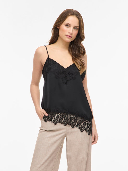 VILEA STRAP TOP - Black