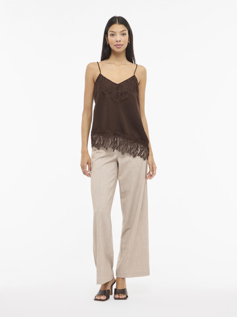 VILEA STRAP TOP - Coffee Bean