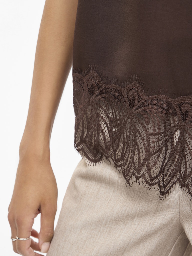 VILEA STRAP TOP - Coffee Bean