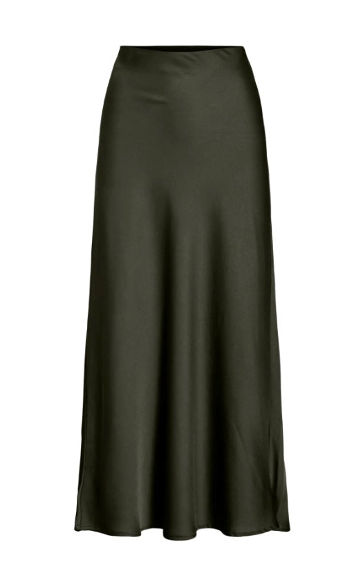 VIELLETTE HW MIDI SKIRT - Forest Night