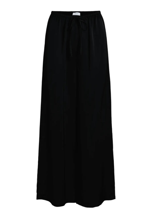 VIELLETTE WIDE STRING PANTS - Black