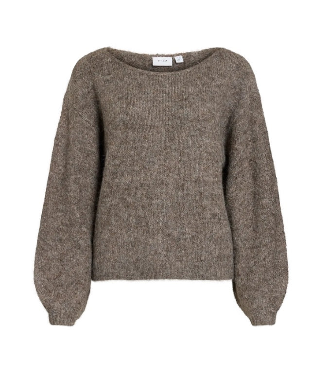 VIMARLEY L/S KNIT PULLOVER - Falcon