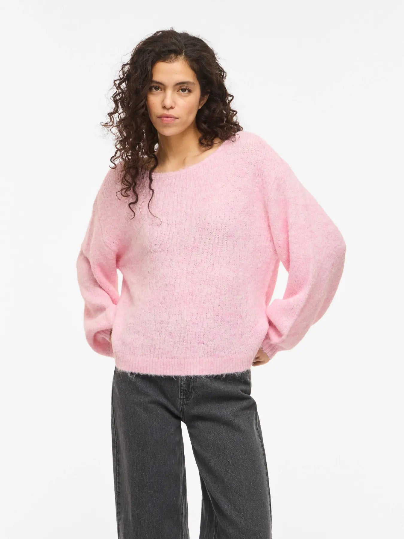 VIMARLEY L/S KNIT PULLOVER - Cherry Blossom