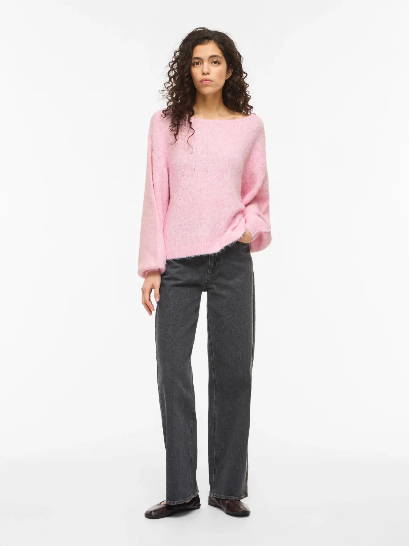 VIMARLEY L/S KNIT PULLOVER - Cherry Blossom