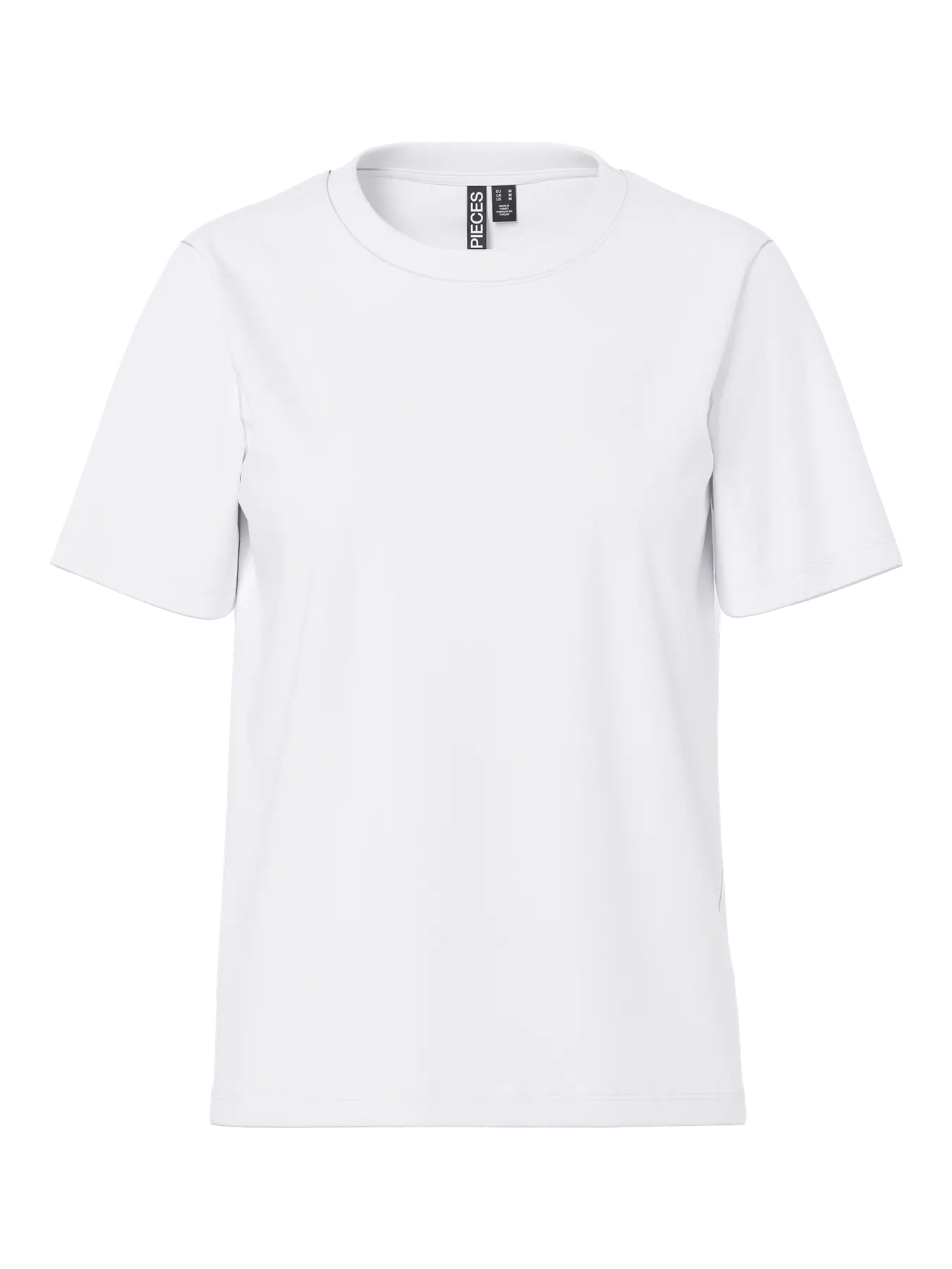 PCRIA SS SOLID TEE - Bright White