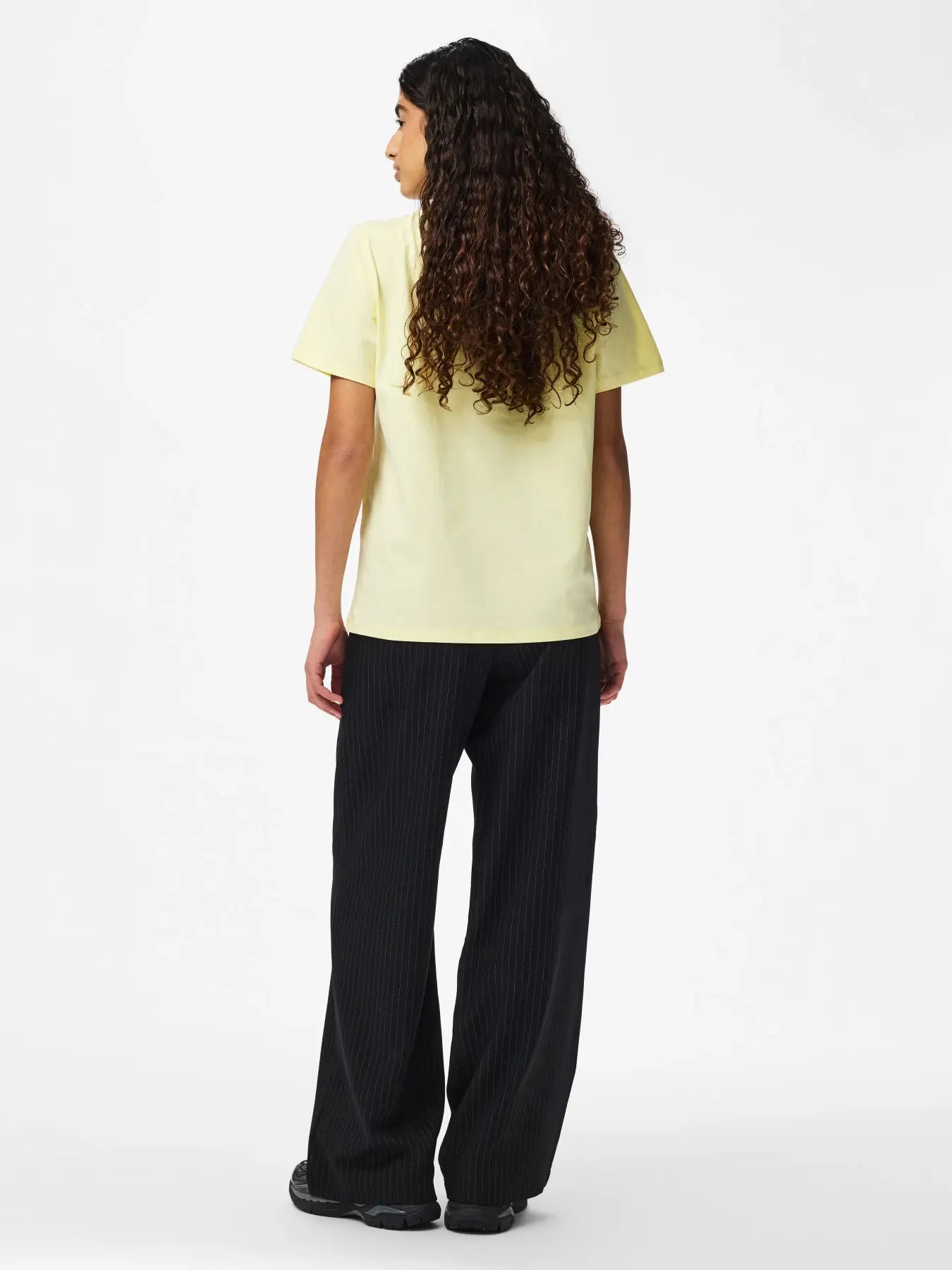 PCRIA SS SOLID TEE - French Vanilla