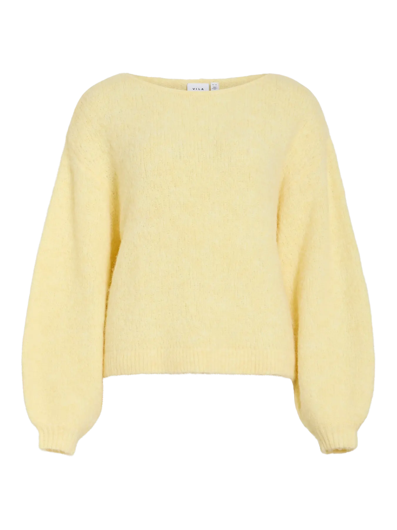 VIMARLEY L/S KNIT PULLOVER - Pastel Yellow