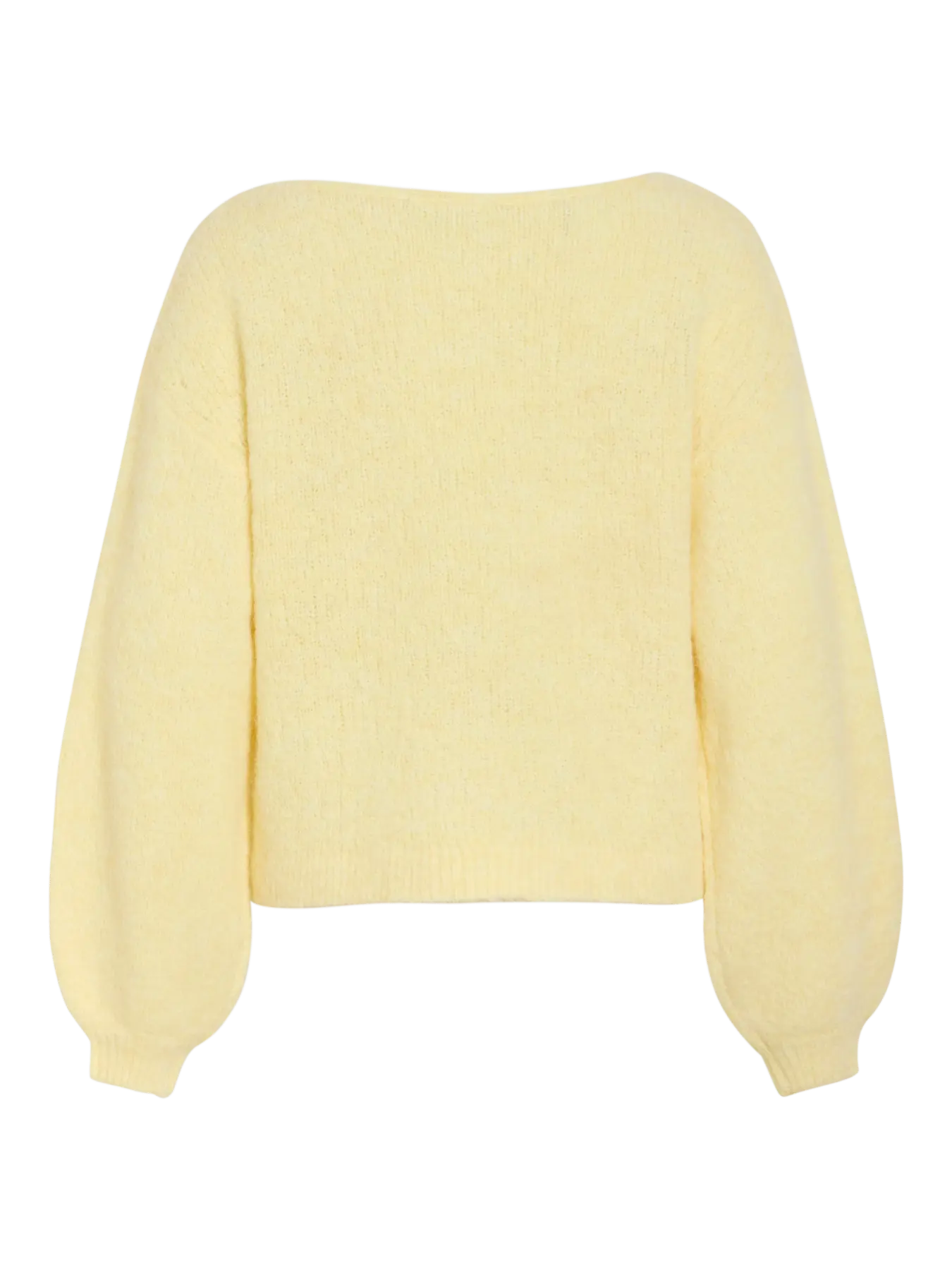 VIMARLEY L/S KNIT PULLOVER - Pastel Yellow