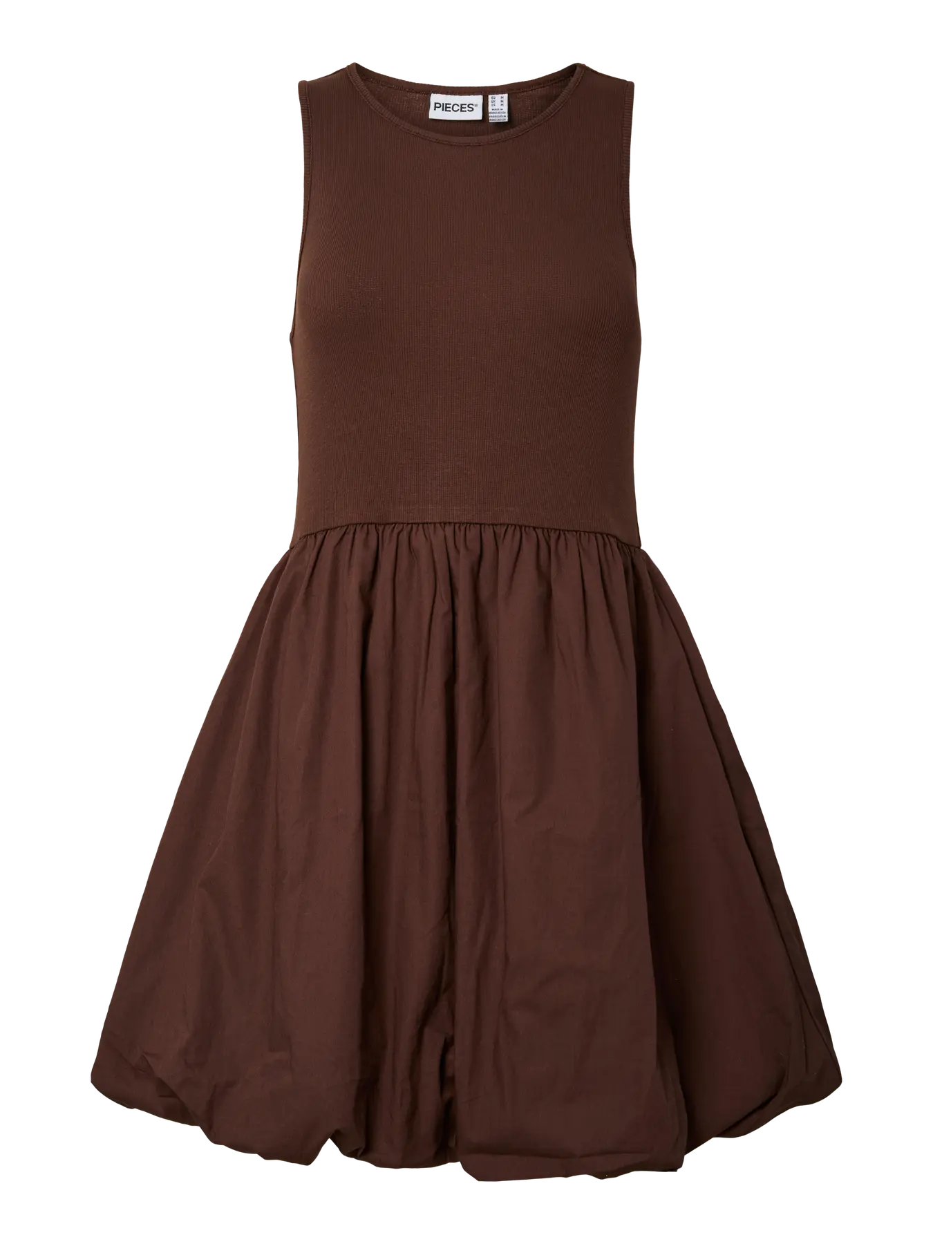 PCPENYA SL SHORT DRESS - Chicory Coffee