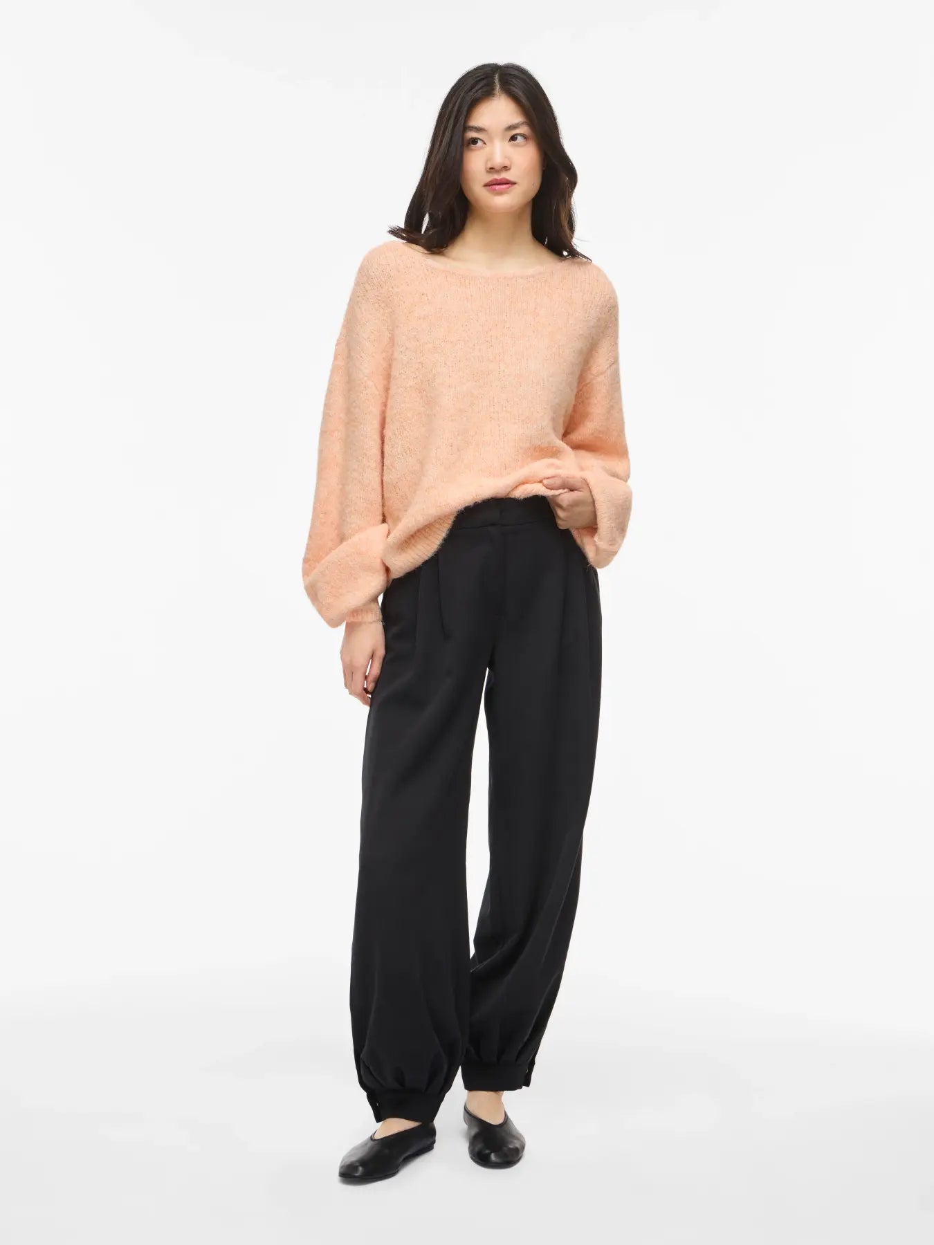 VIMARLEY L/S KNIT PULLOVER - Peach Parfait