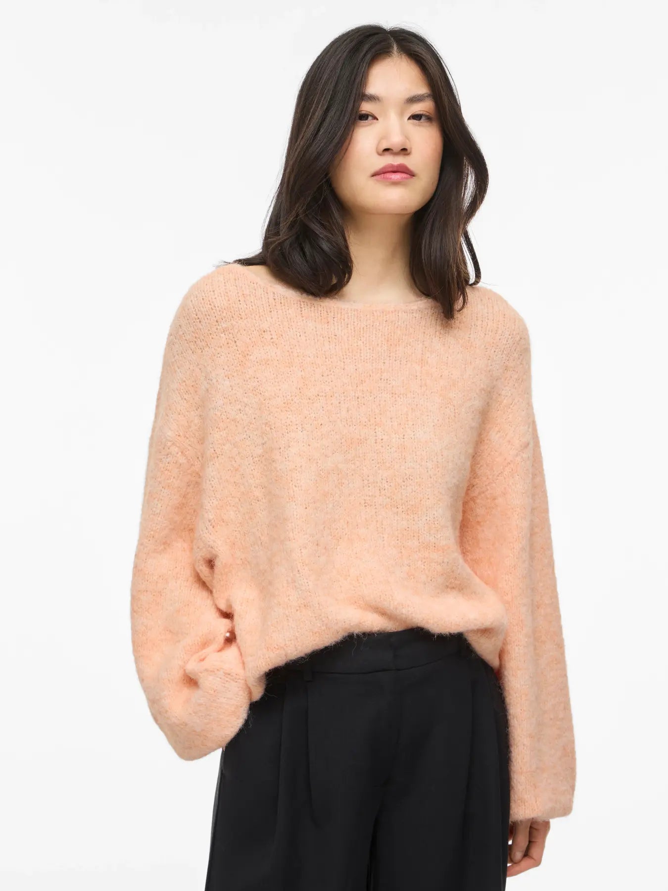 VIMARLEY L/S KNIT PULLOVER - Peach Parfait